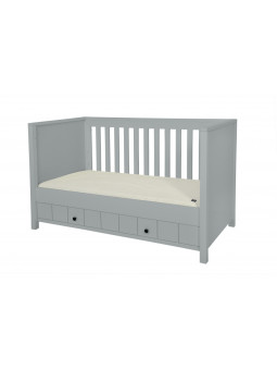 Culla / Lettino / Divanetto 70x140 per Bambini Neonati Camerette Allpin grigio - Novelies