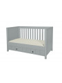 Culla / Lettino / Divanetto 70x140 per Bambini Neonati Camerette Allpin grigio - Novelies