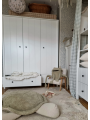 Kids Newborn Children's 3-Door Wardrobe Allpin in White Wood - Novelies
