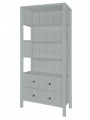 Kids Children's Bookcase with drawers Allpin grey - Novelies
