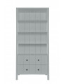 Kids Children's Bookcase with drawers Allpin grey - Novelies
