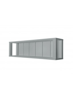 Mensola a Muro Allpin in Legno Grigio per Camerette Bambini Ragazzi Neonati - Novelies
