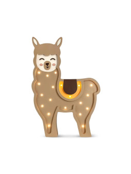Alpaca Handmade Wooden Children's Lamp - Peekaboo