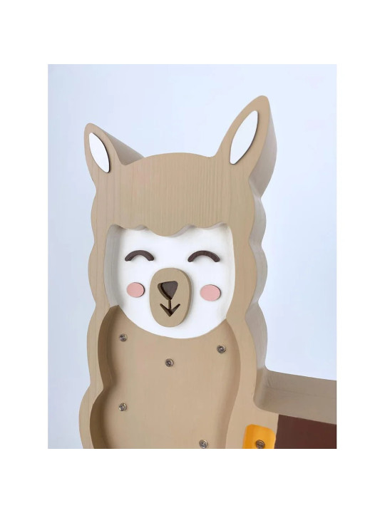 Alpaca Handmade Wooden Children's Lamp - Peekaboo