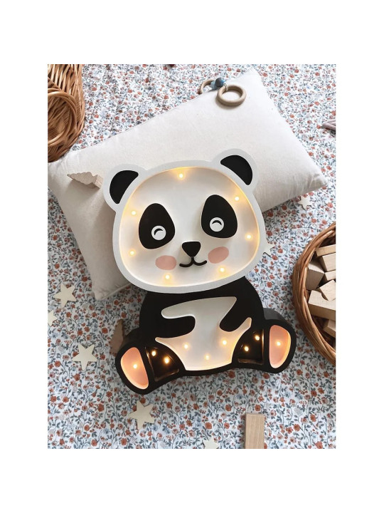 Panda Handmade Wooden Kids Newborn Children's Lamp - Peekaboo