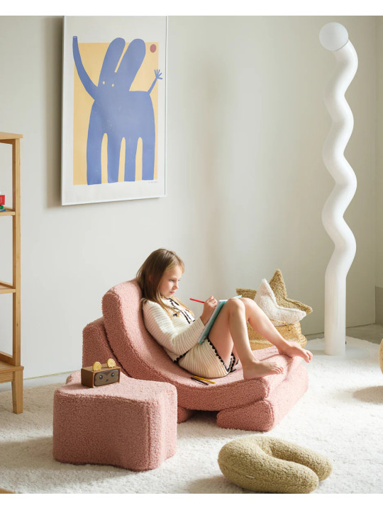 Sedia per Bambini Moon Chair Rosa Guava - Wigiwama