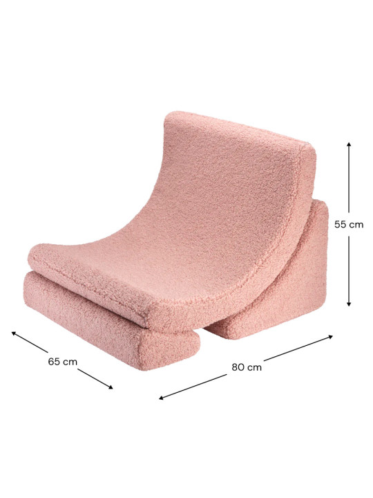 Sedia per Bambini Moon Chair Rosa Guava - Wigiwama