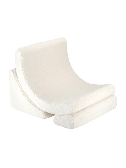 Cream White Moon Chair for Children Kids - Wigiwama