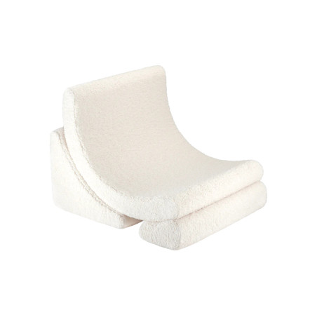 Cream White Moon Chair for Children Kids - Wigiwama