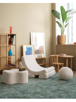 Sedia Poltroncina per Bambini Moon Chair Bianco Crema - Wigiwama