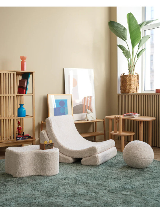 Sedia Poltroncina per Bambini Moon Chair Bianco Crema - Wigiwama