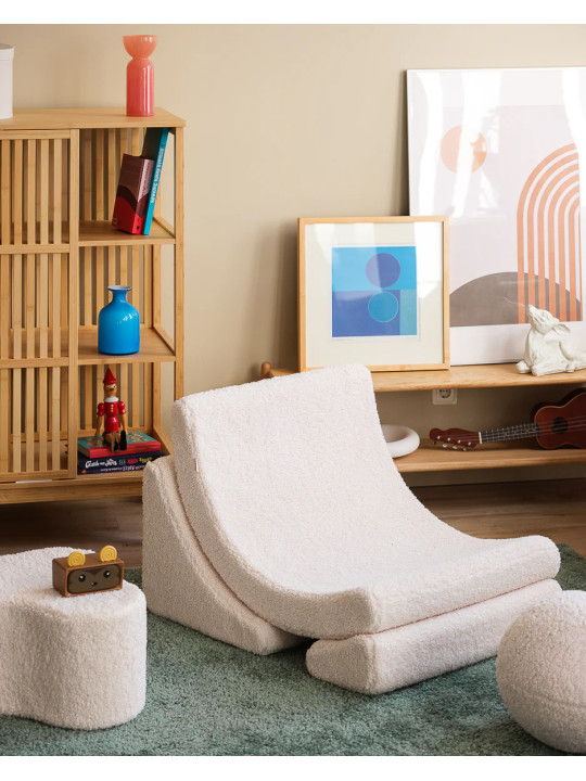 Sedia Poltroncina per Bambini Moon Chair Bianco Crema - Wigiwama