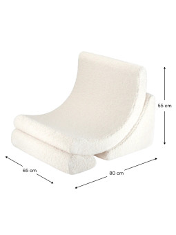 Sedia Poltroncina per Bambini Moon Chair Bianco Crema - Wigiwama