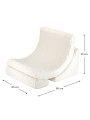 Cream White Moon Chair for Children Kids - Wigiwama