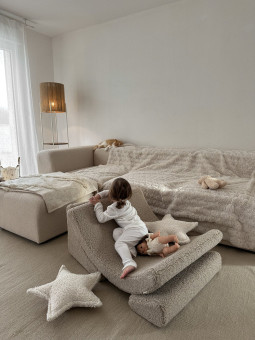 Sedia Poltroncina per Bambini Moon Chair Marrone Biscotto - Wigiwama
