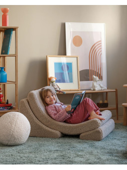 Sedia Poltroncina per Bambini Moon Chair Marrone Biscotto - Wigiwama