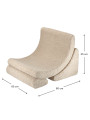 Sedia Poltroncina per Bambini Moon Chair Marrone Biscotto - Wigiwama