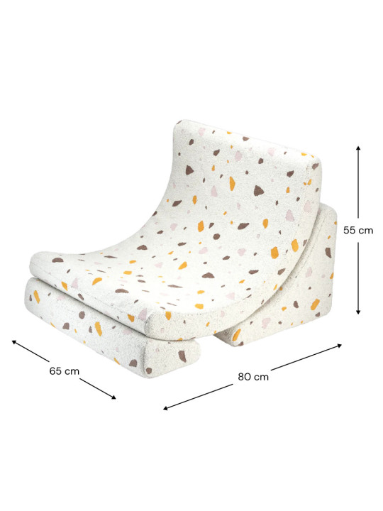 Terrazzo Marble Moon Chair for Children & Kids - Wigiwama
