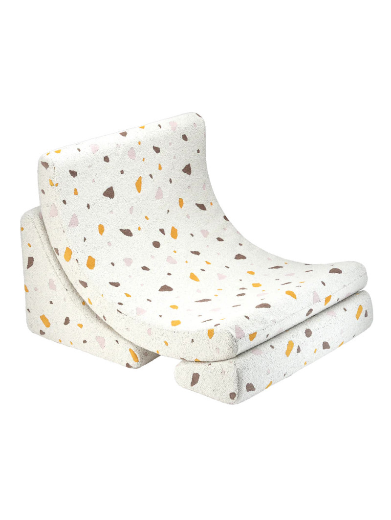 Poltroncina Moon Chair per Bambini Bianco Terrazzo - Wigiwama