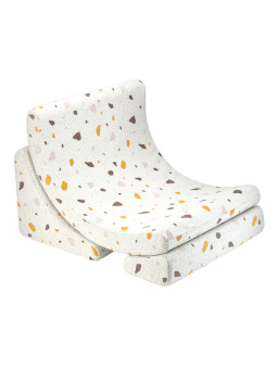 Poltroncina Moon Chair per Bambini Bianco Terrazzo - Wigiwama