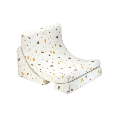 Poltroncina Moon Chair per Bambini Bianco Terrazzo - Wigiwama