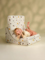 Poltroncina Moon Chair per Bambini Bianco Terrazzo - Wigiwama