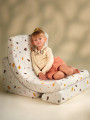 Poltroncina Moon Chair per Bambini Bianco Terrazzo - Wigiwama