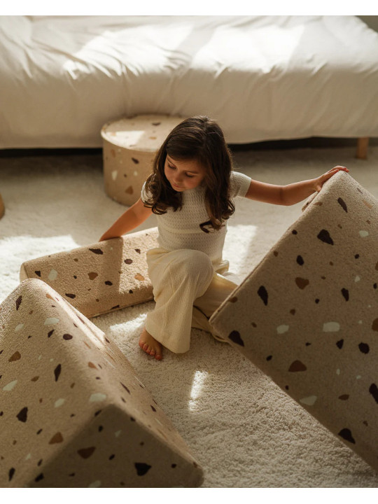 Terrazzo Sand Marble Moon Chair for Children & Kids - Wigiwama