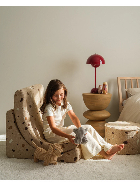 Terrazzo Sand Marble Moon Chair for Children & Kids - Wigiwama