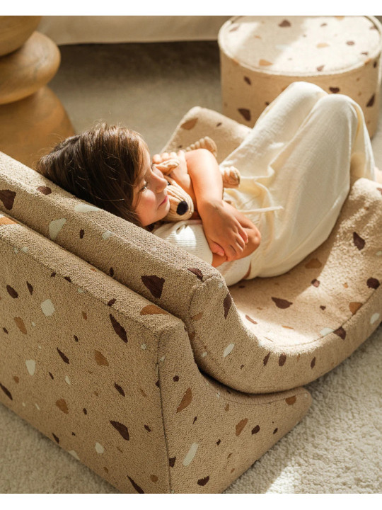 Terrazzo Sand Marble Moon Chair for Children & Kids - Wigiwama