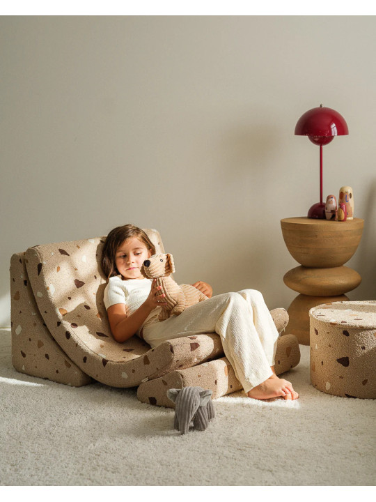 Terrazzo Sand Marble Moon Chair for Children & Kids - Wigiwama