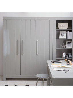 Guardaroba per la Cameretta dei Bambini in MDF bianco o grigio dal design moderno e senza tempo