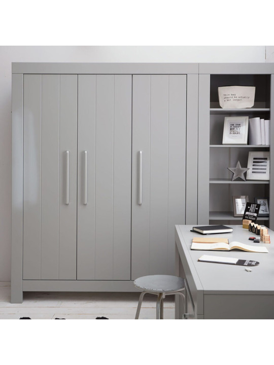 Guardaroba per la Cameretta dei Bambini in MDF bianco o grigio dal design moderno e senza tempo