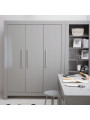 Guardaroba per la Cameretta dei Bambini in MDF bianco o grigio dal design moderno e senza tempo