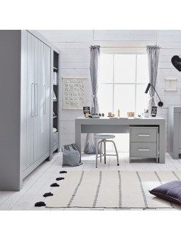 Wardrobe for the Children's Bedroom in white or gray MDF with a modern and timeless design