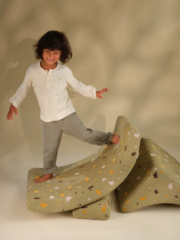 Terrazzo Moss Marble Moon Chair for Children & Kids - Wigiwama