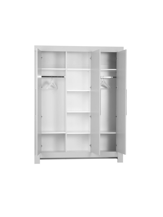 Wardrobe for the Children's Bedroom in white or gray MDF with a modern and timeless design