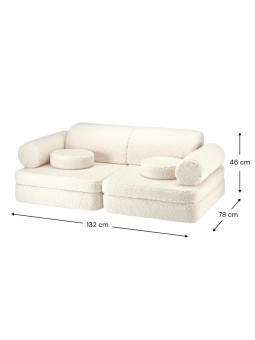 Divano per Bambini in Tessuto Teddy - Wigiwama