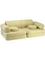 Divano per Bambini in Tessuto Teddy Verde Matcha - Wigiwama