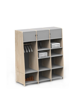 Armadio a 3 Colonne Evolutivo Asymetry per Bambini - Mathy By Bols