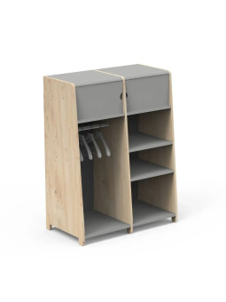 Armadio 2 Colonne per Asilo Bambini Asymetry - Mathy By Bols