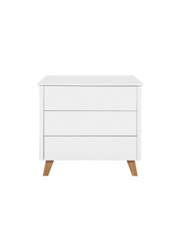 Children Kids Babies Chest of Drawers Changing Table Zara white - Novelies