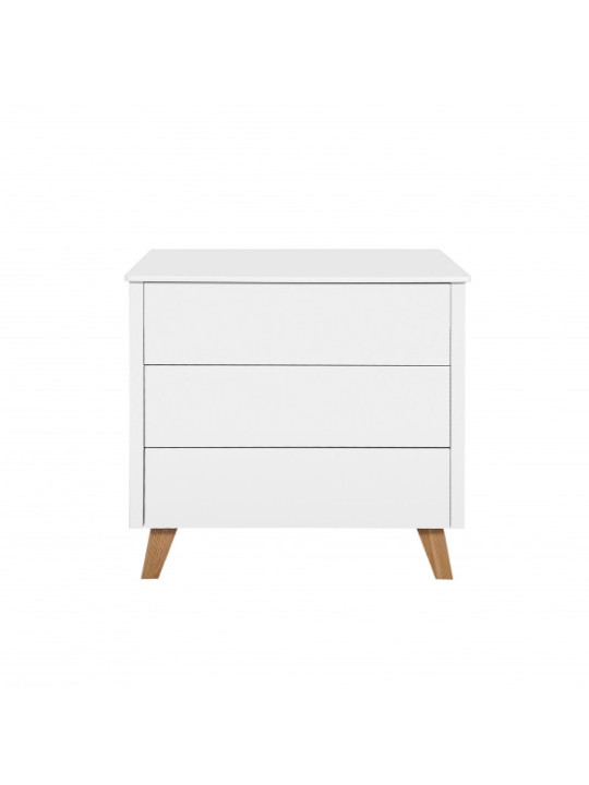 Children Kids Babies Chest of Drawers Changing Table Zara white - Novelies