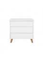 Children Kids Babies Chest of Drawers Changing Table Zara white - Novelies
