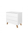 Children Kids Babies Chest of Drawers Changing Table Zara white - Novelies