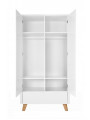 Children's 2-Door Wardrobe Zara white - Novelies