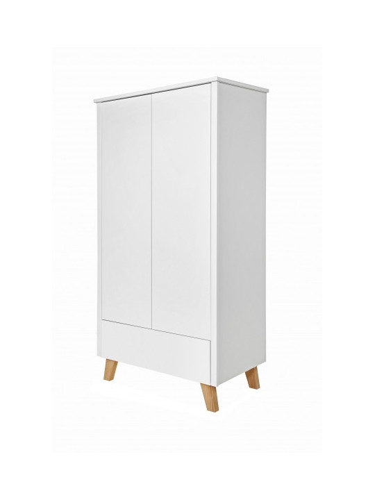 Armadio 2 ante per bambini camerette neonati ragazzi Zara bianco - Novelies