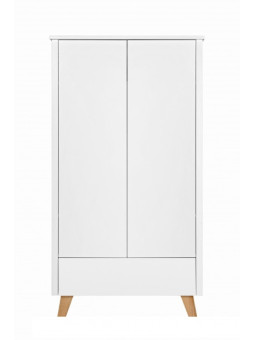 Children's 2-Door Wardrobe Zara white - Novelies