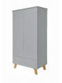 Guardaroba Armadio 2 ante per bambini camerette ragazzi neonati Zara grigio - Novelies