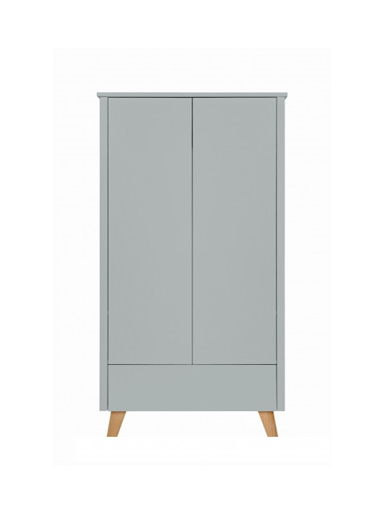 Kids Children Babies 2-Door Wardrobe Zara grey - Novelies